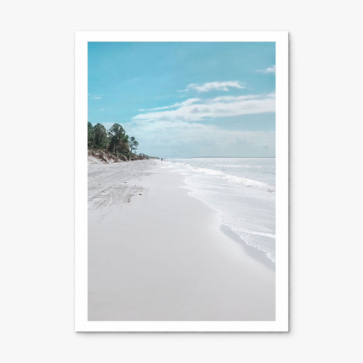 Fernandina Beach Photo Poster, print only (unframed), white border