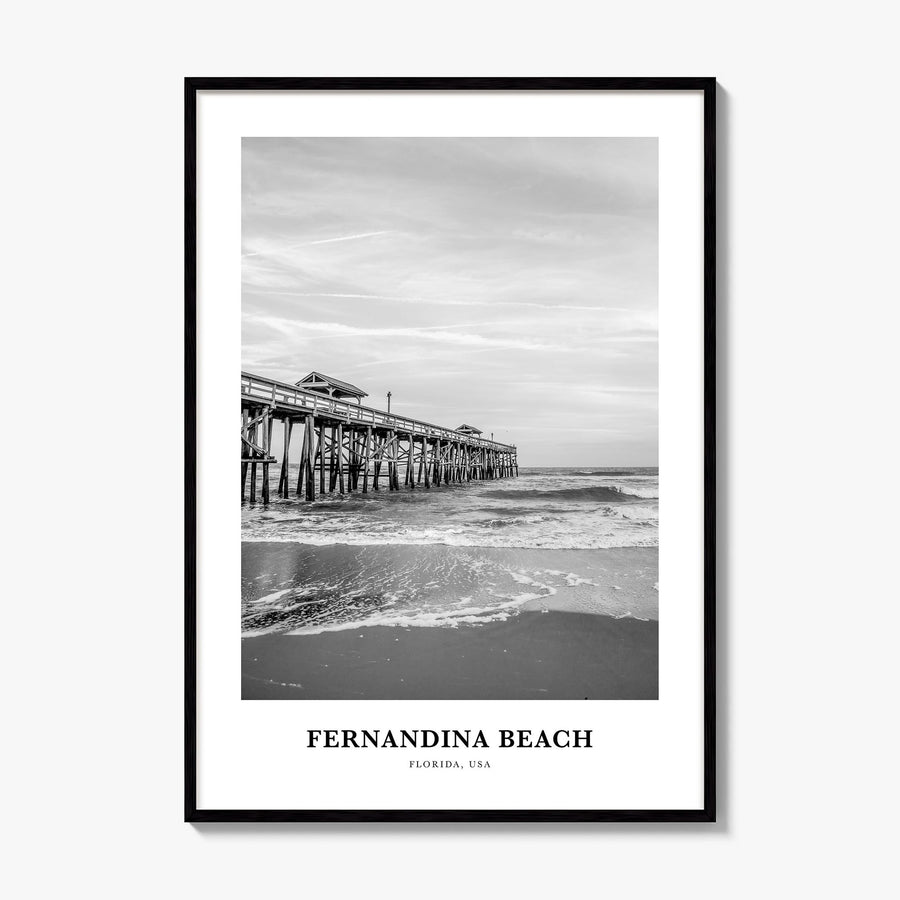 Fernandina Beach Classic Poster, framed poster mockup