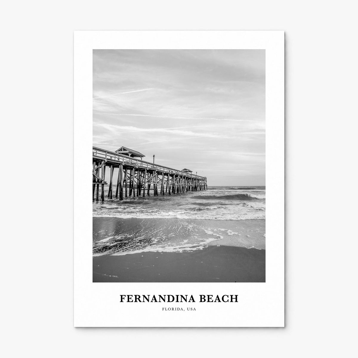 Fernandina Beach Classic Poster, print only (unframed)