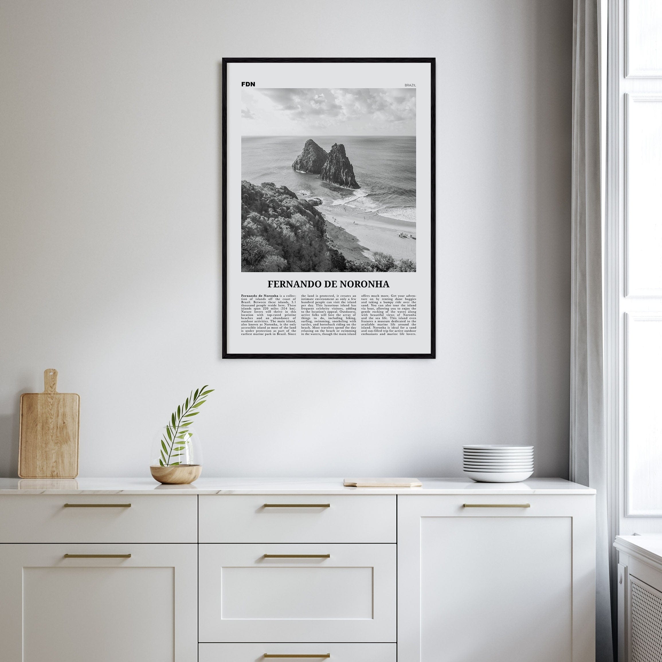 Fernando de Noronha Poster Nbourhood Travel B&W Poster