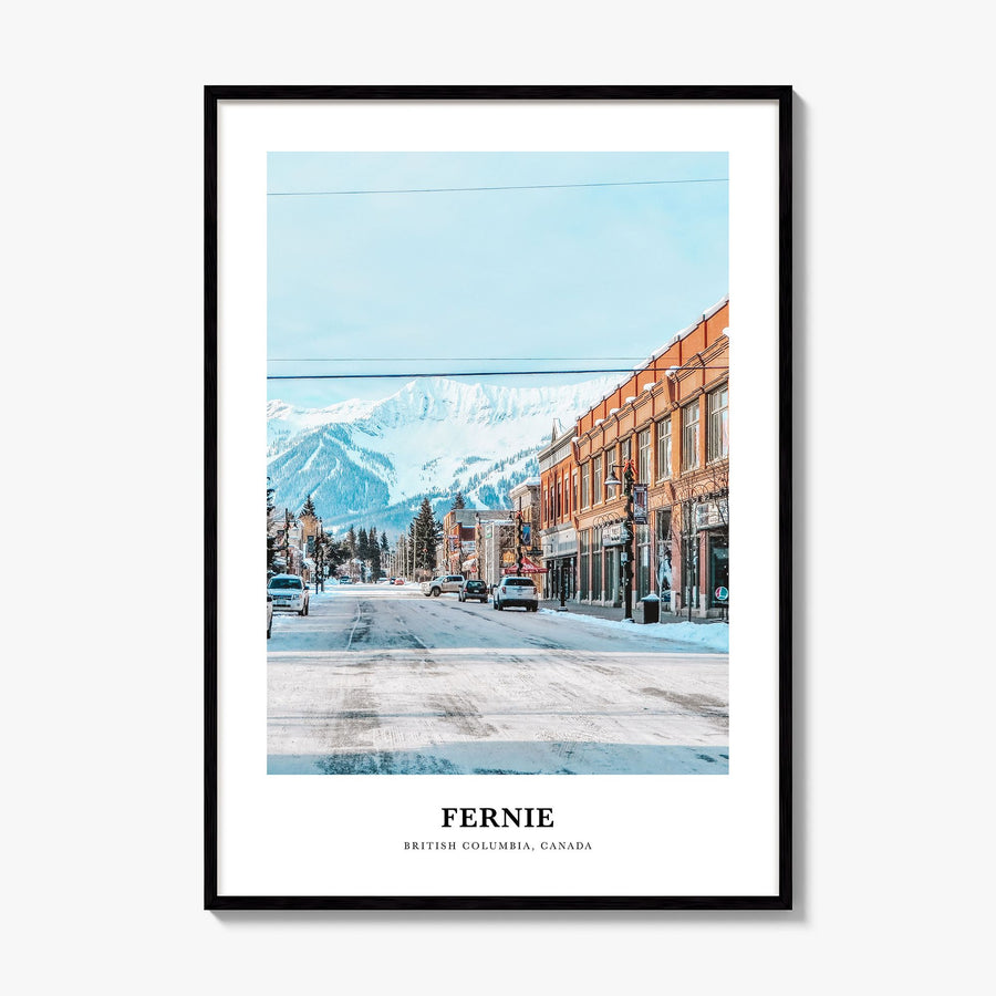 Fernie Classic Poster, framed poster mockup