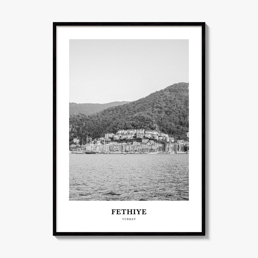 Fethiye Classic Poster, framed poster mockup
