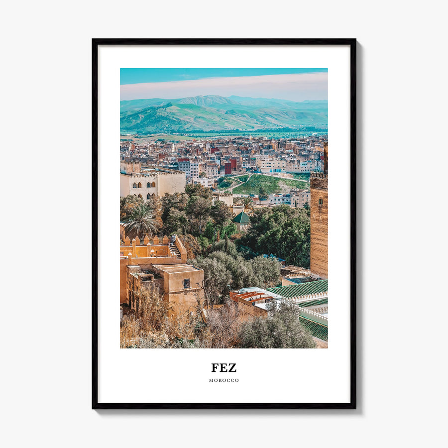 Fez Classic Poster, framed poster mockup