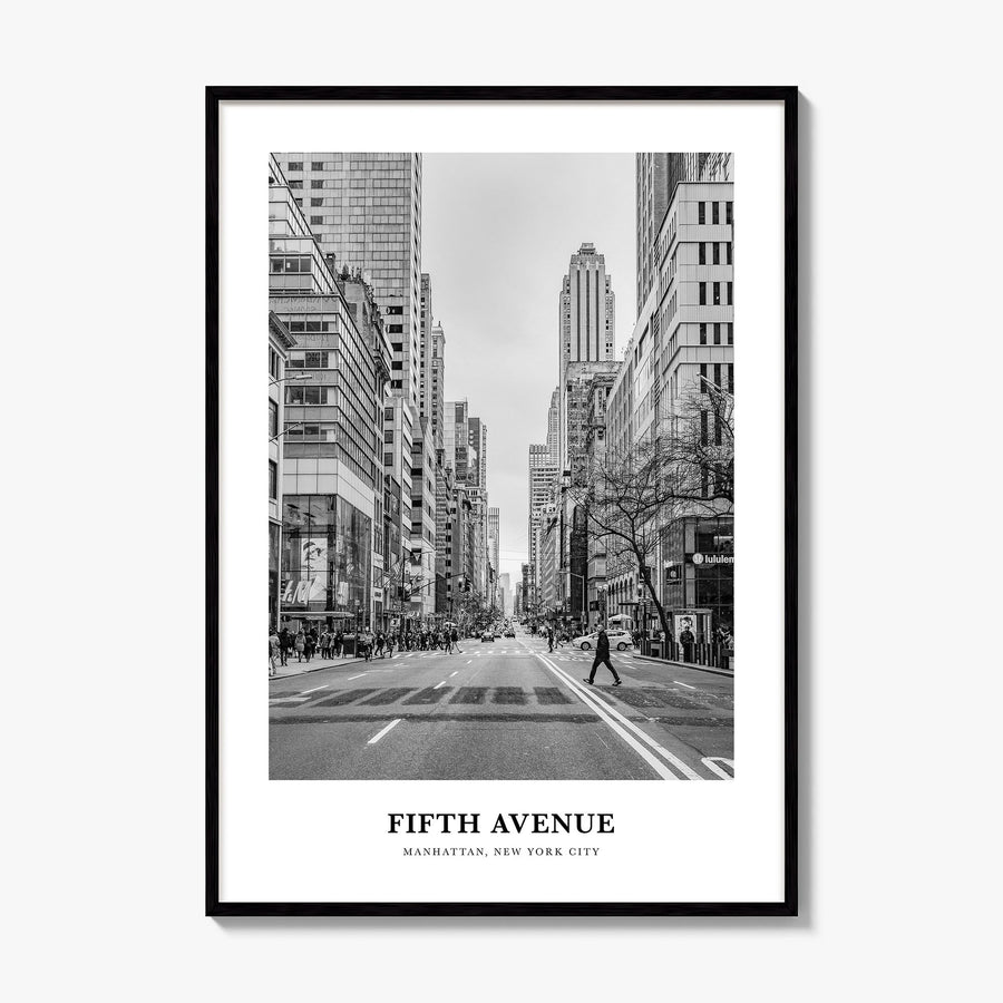Fifth Avenue Classic Poster, framed poster mockup