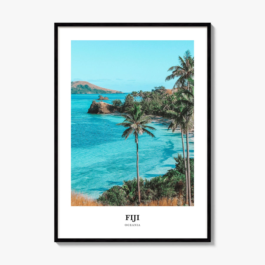 Fiji Classic Poster, framed poster mockup