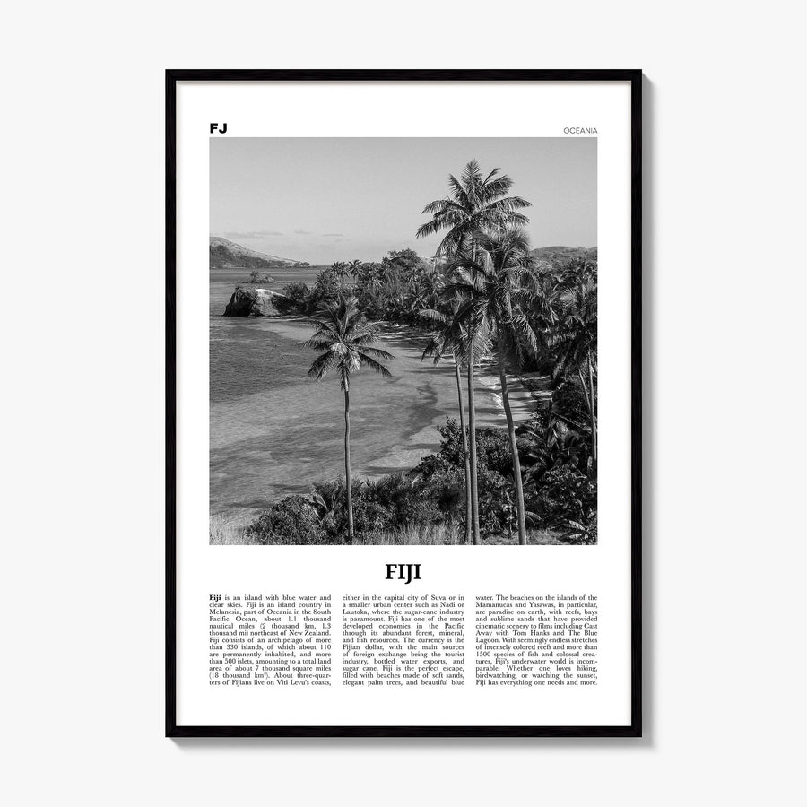 Fiji Newspaper No 1 Poster, framed poster mockup