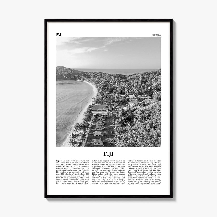 Fiji Newspaper No 2 Poster, framed poster mockup