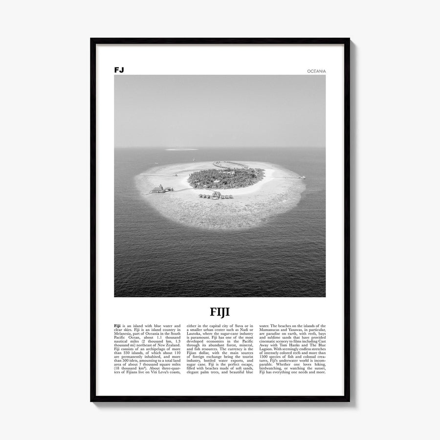 Fiji Newspaper No 3 Poster, framed poster mockup