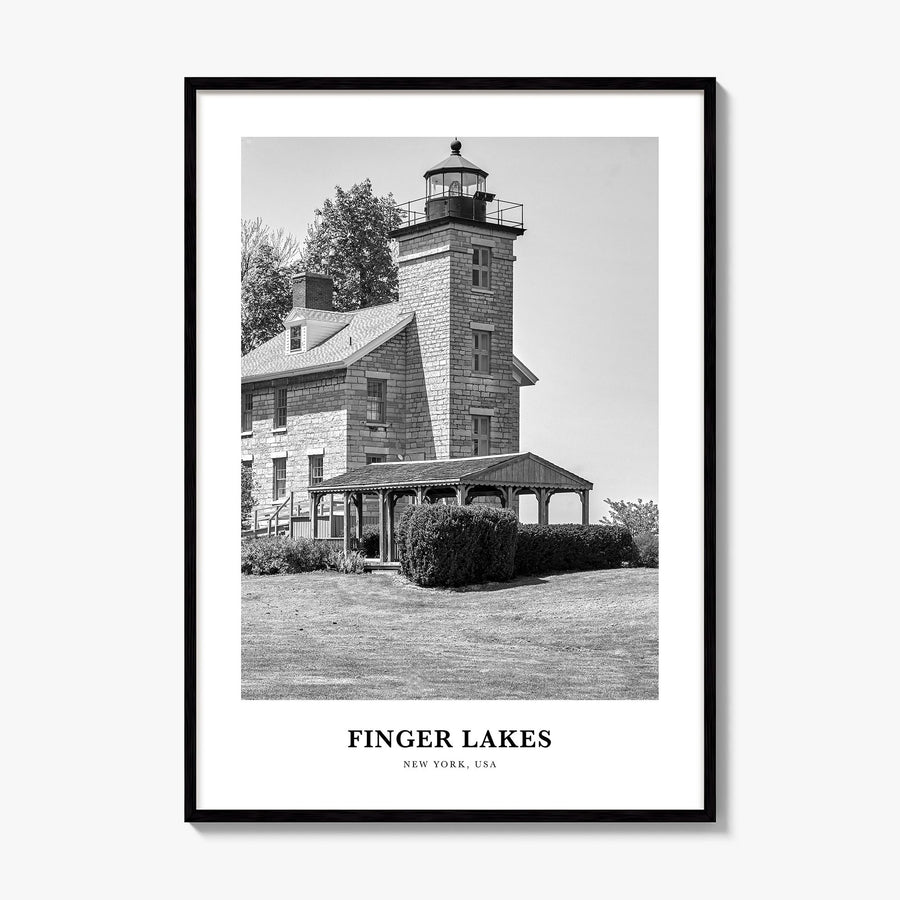 Finger Lakes Classic Poster, framed poster mockup