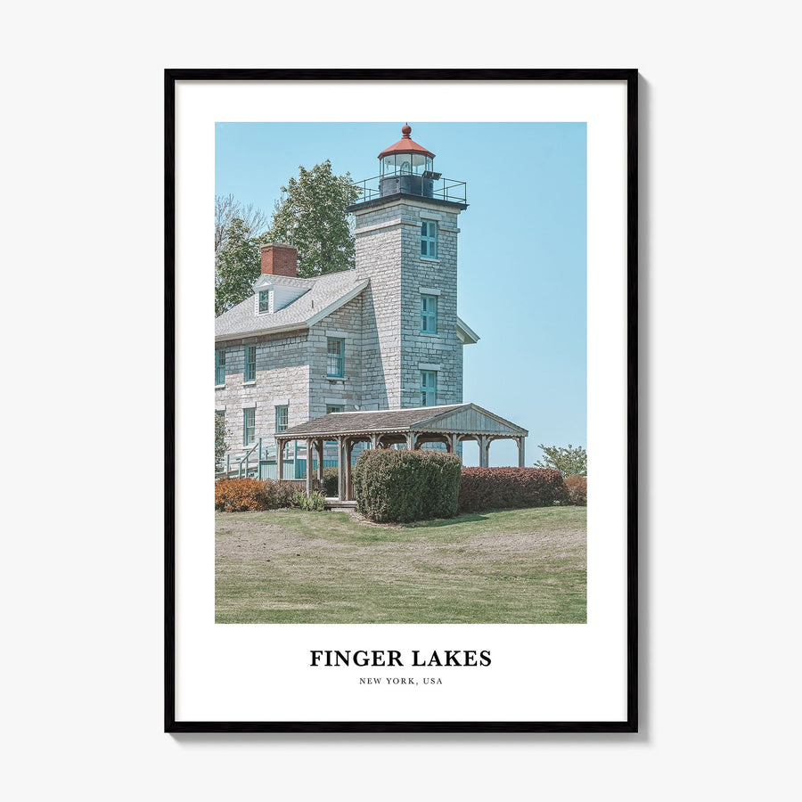 Finger Lakes Classic Poster, framed poster mockup