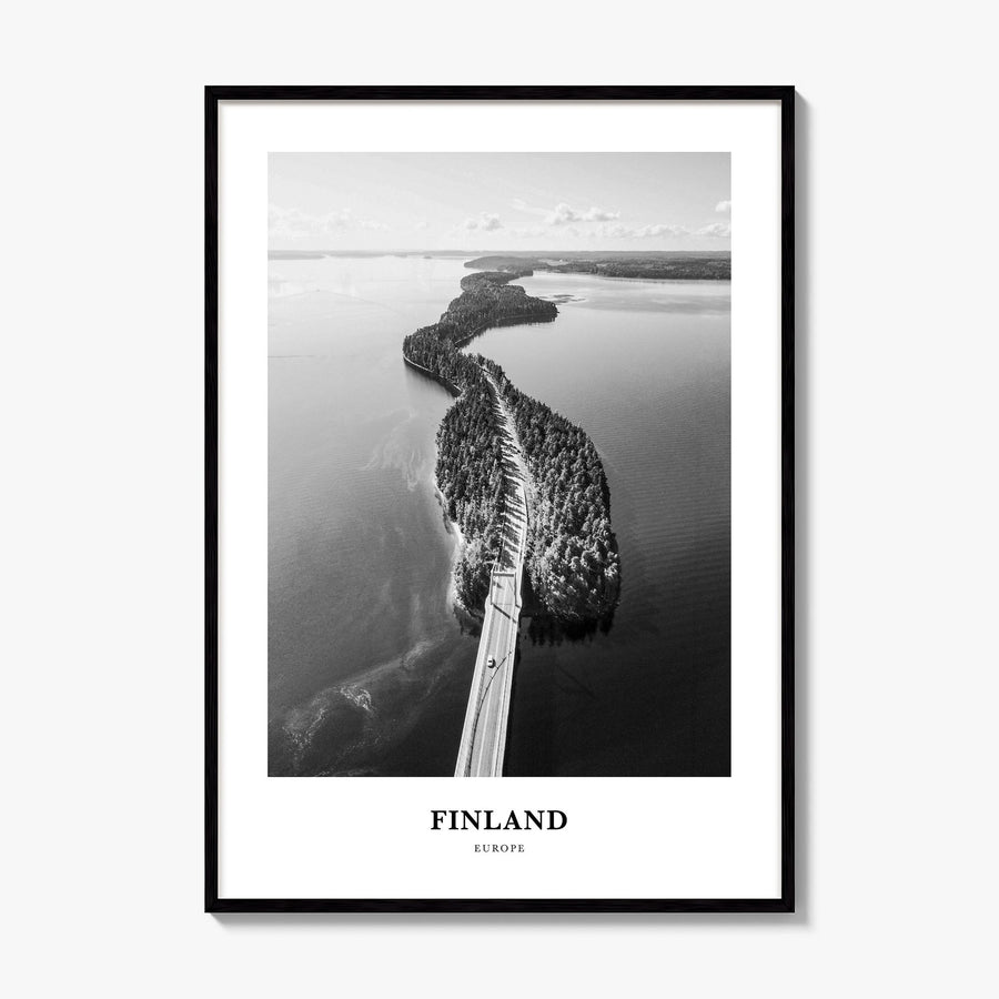 Finland Classic Poster, framed poster mockup