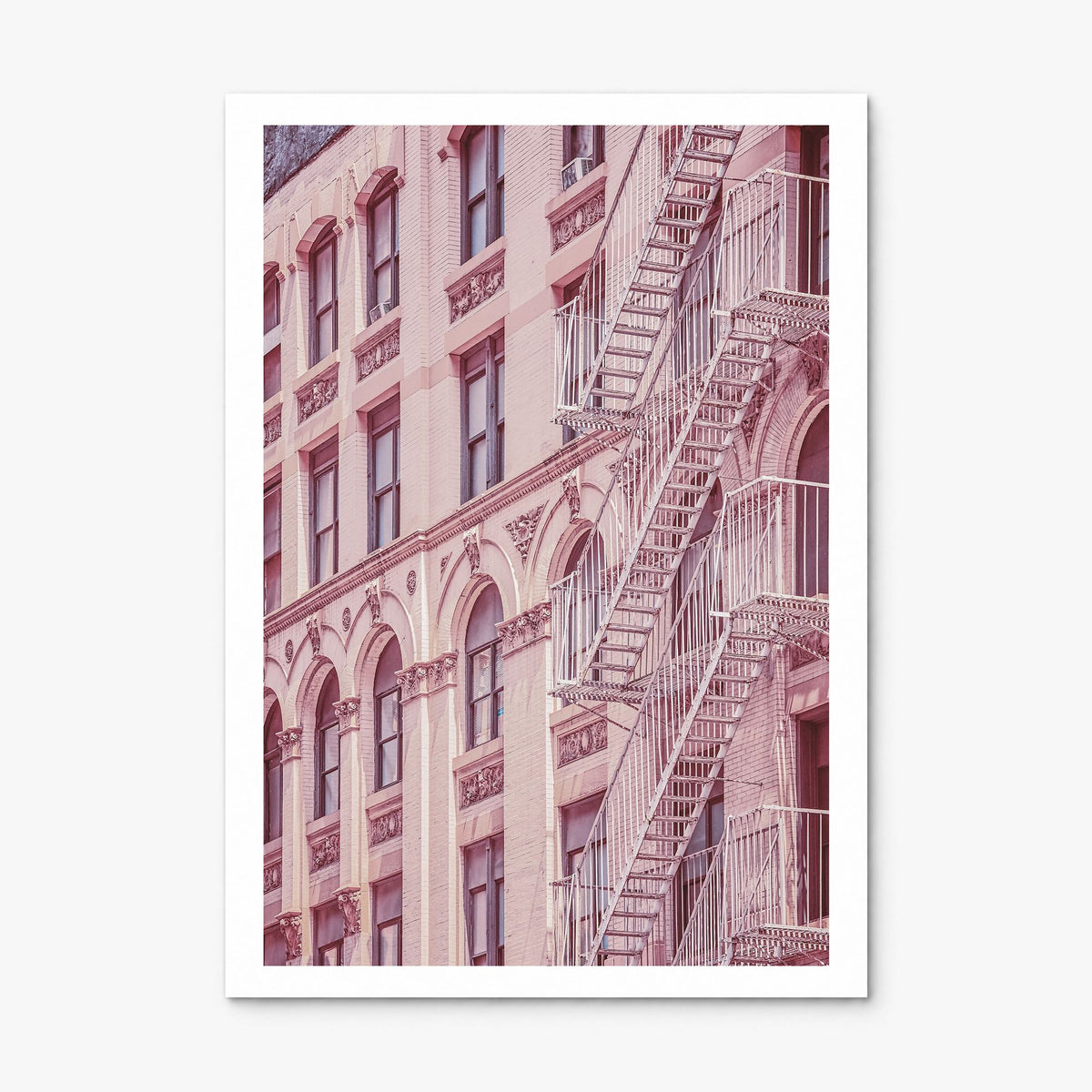 Fire Escapes Photo No 2 Poster, print only (unframed), white border