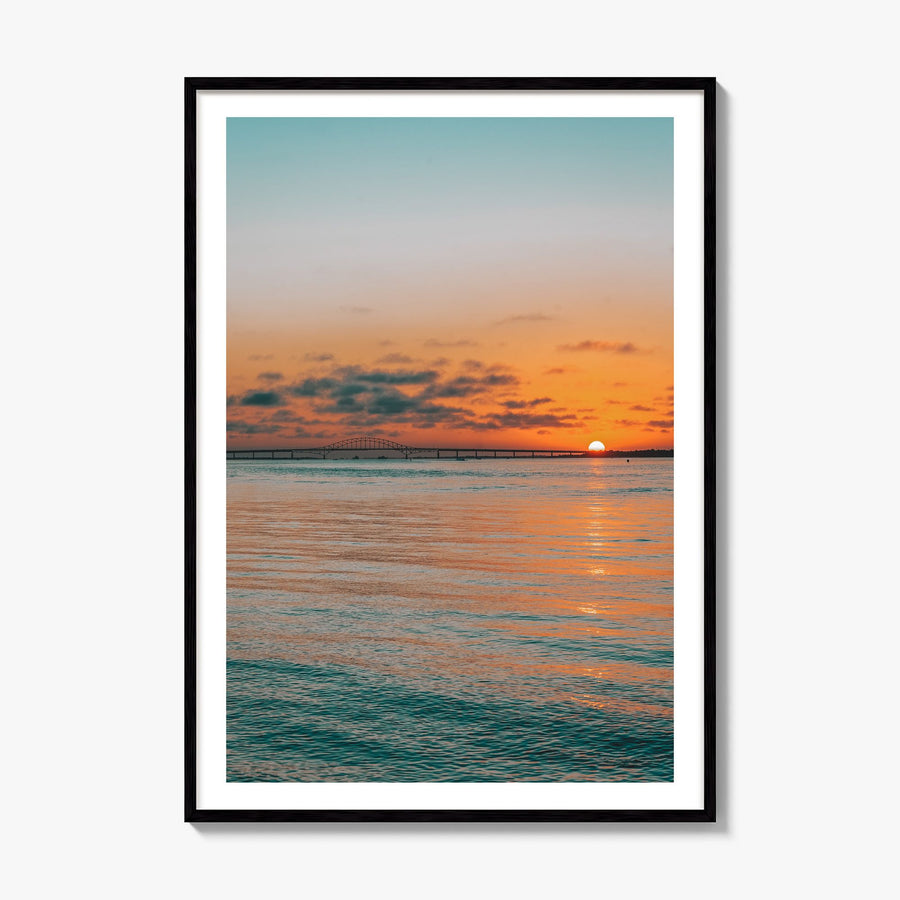 Fire Island Photo No 2 Poster, framed poster mockup, white border