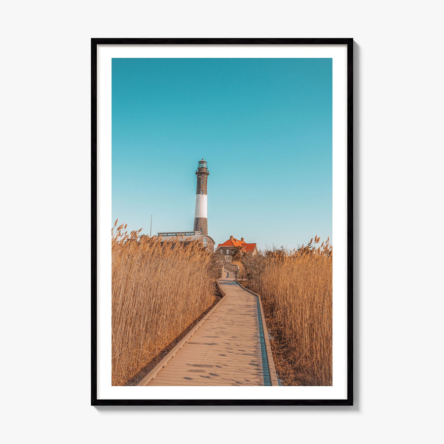 Fire Island Photo No 1 Poster, framed poster mockup, white border