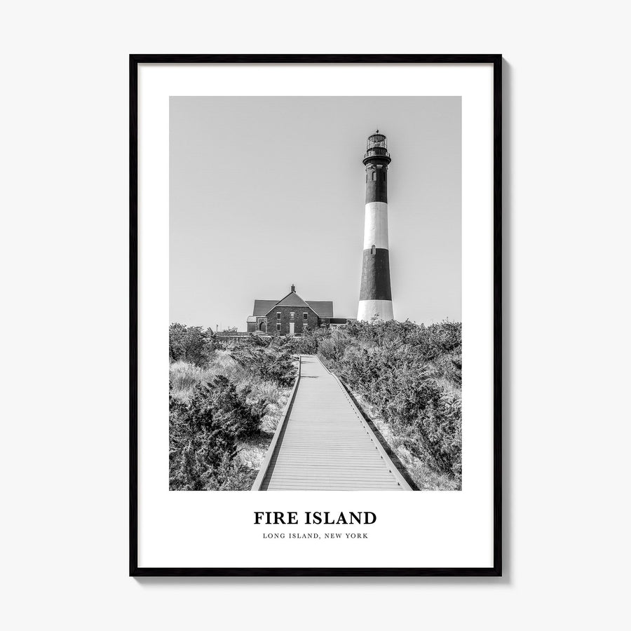 Fire Island Classic Poster, framed poster mockup