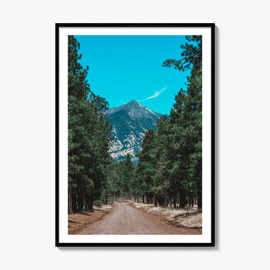 Flagstaff Photo Poster, framed poster mockup, white border