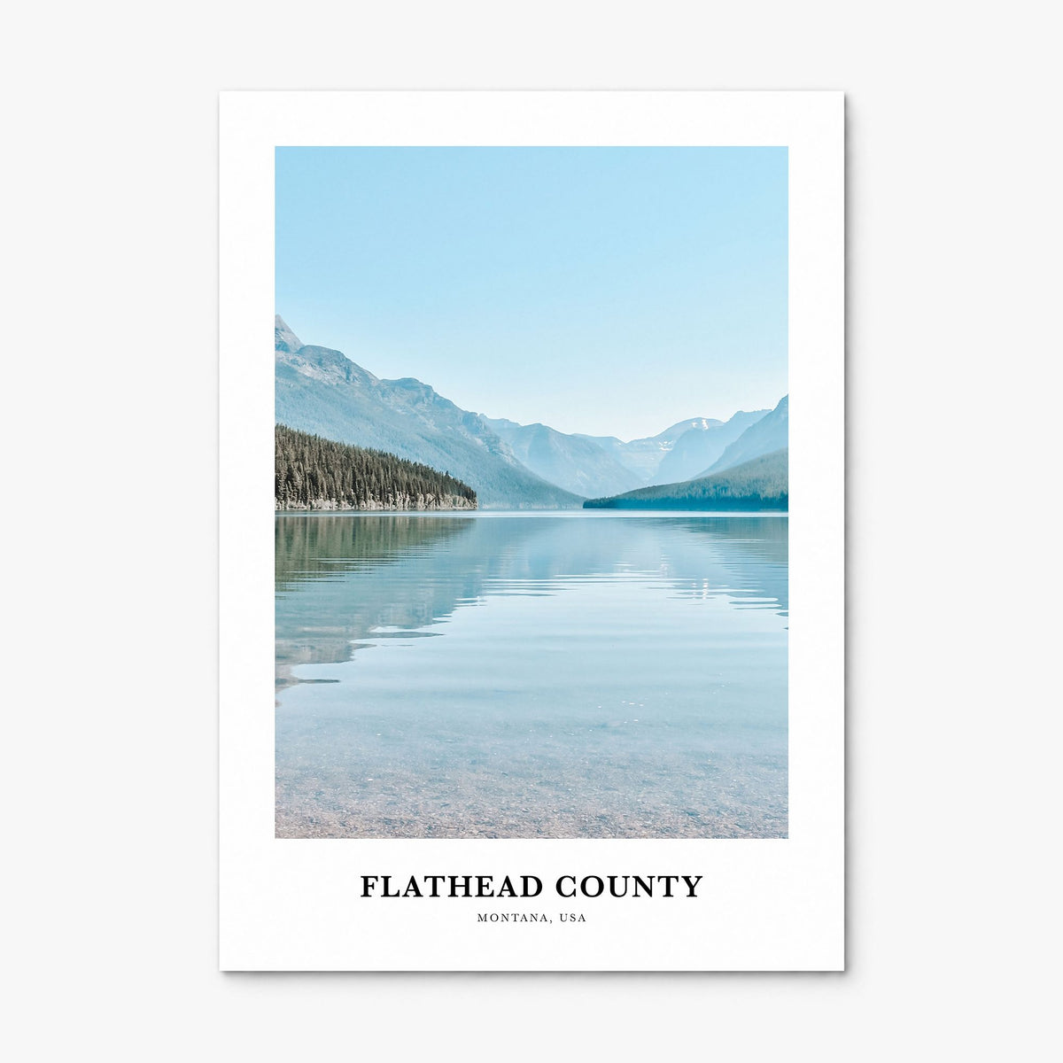 Flathead County Classic Poster, print only (unframed)