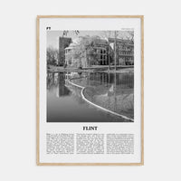 Flint Poster Natural Wood / 8x12 in Nbourhood Travel B&W Poster