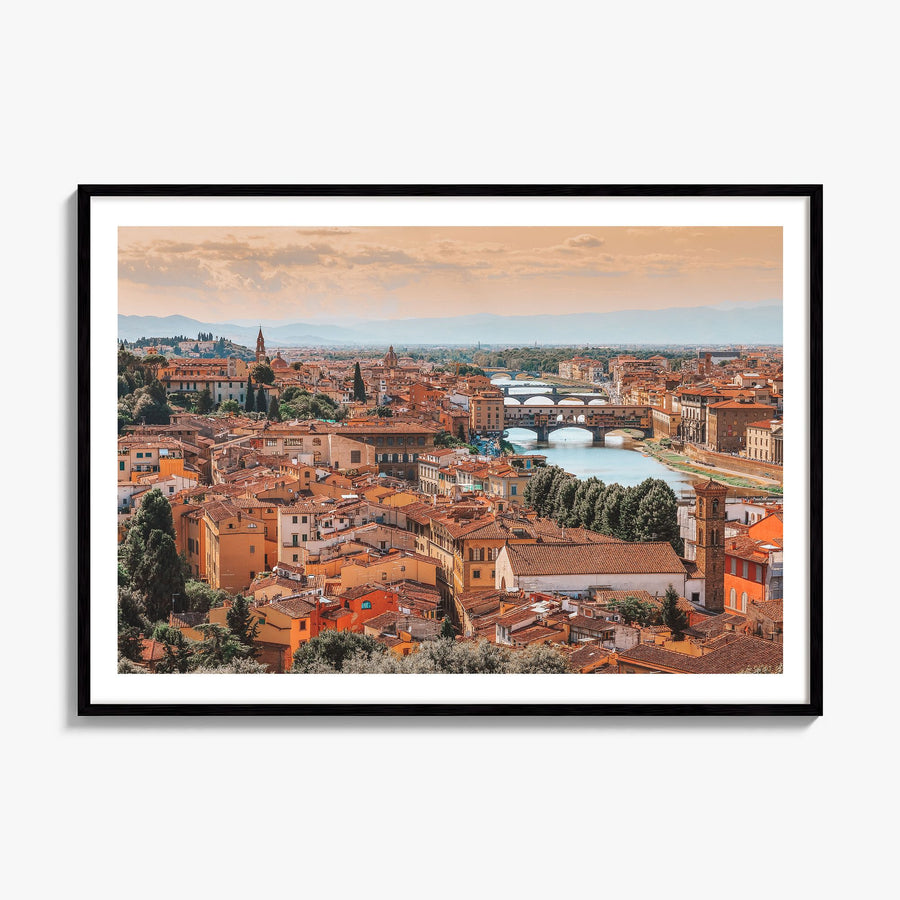 Florence Photo Poster, framed poster mockup, white border