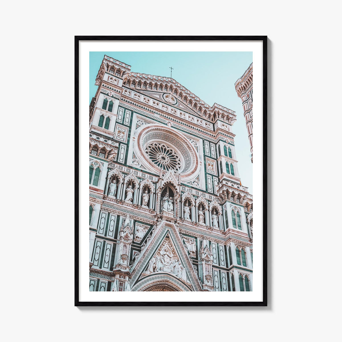 Florence no. 3 colorful photo poster of Italy – vertical wall art, unframed print shown in interior mockup