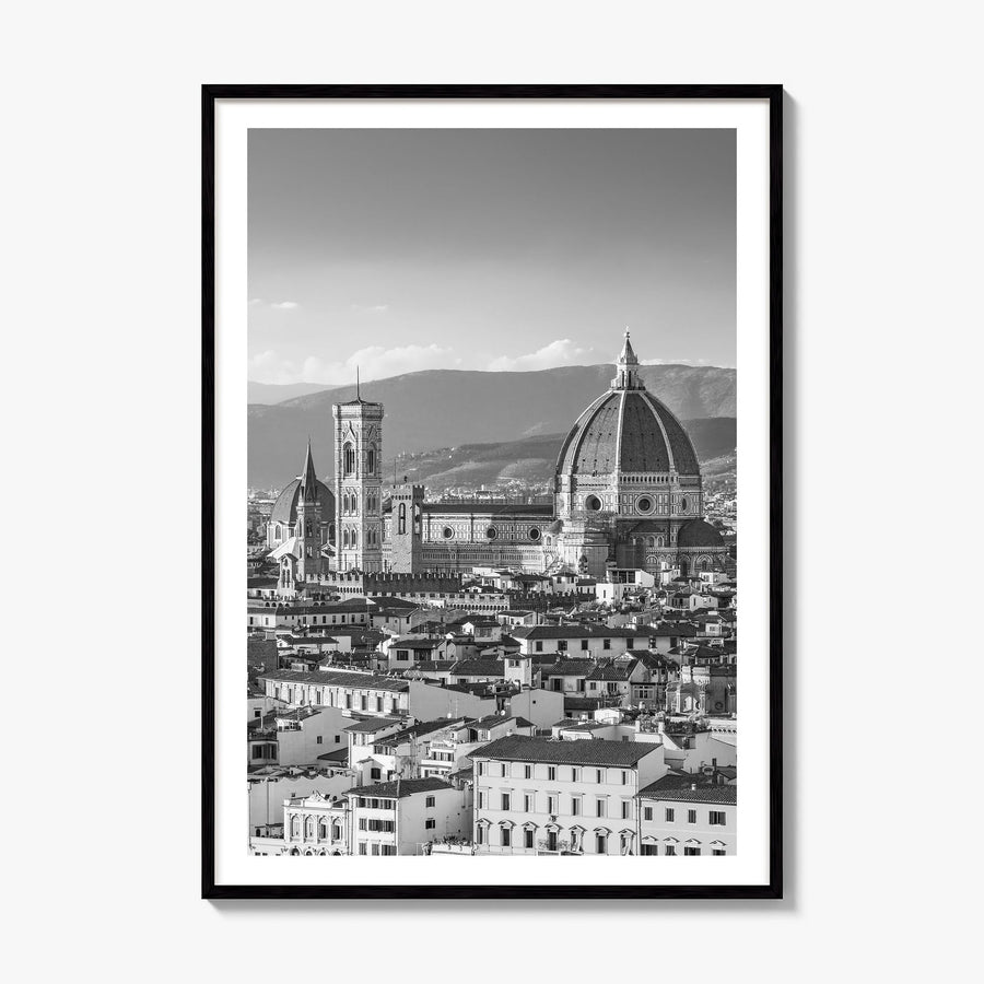 Florence Photo No 1 Poster, framed poster mockup, white border