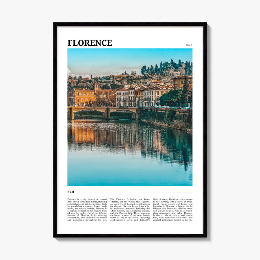 Florence Travel No 2 Poster, framed poster mockup