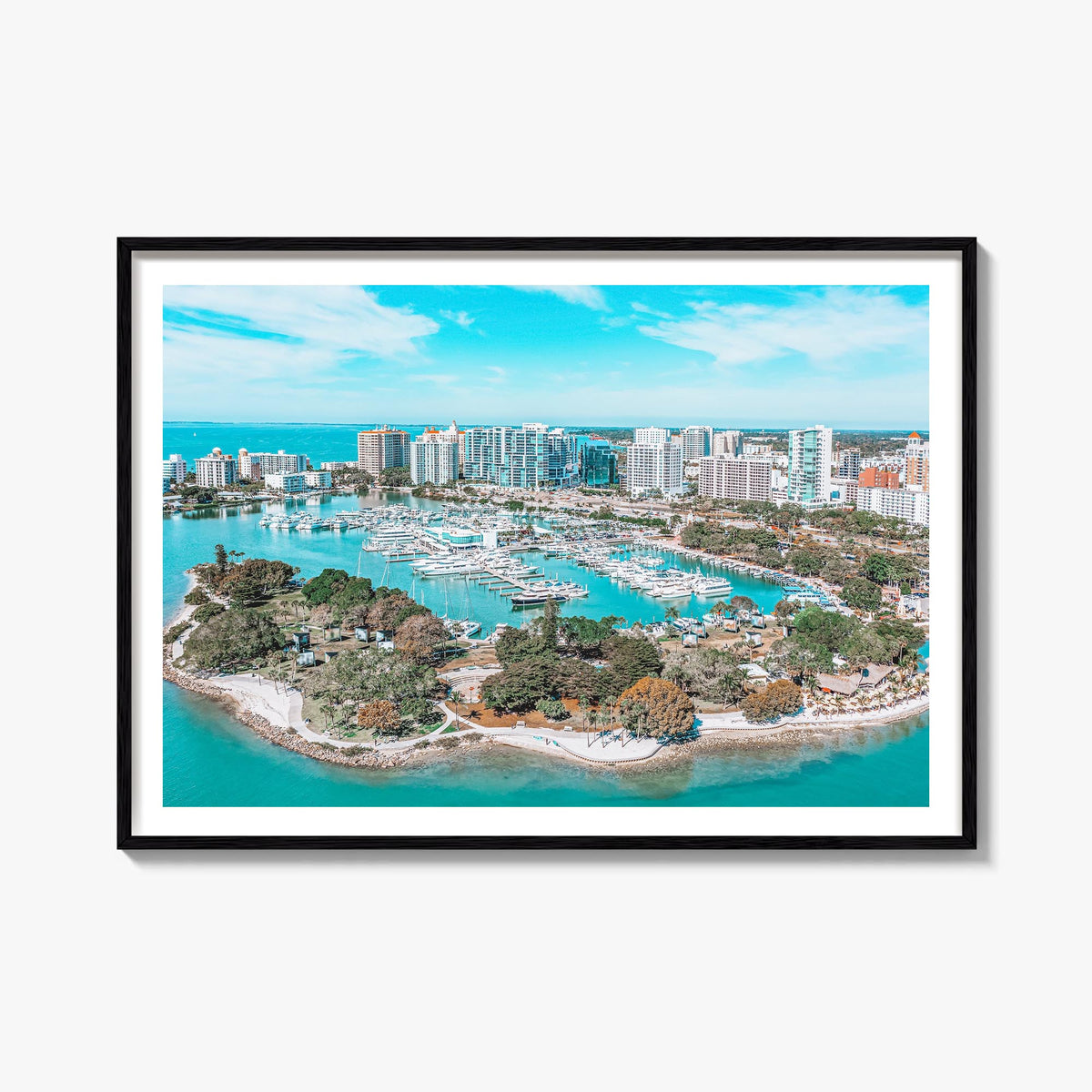 Florida colorful photo poster of United States – horizontal wall art, unframed print shown in interior mockup