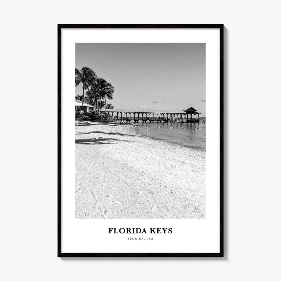 Florida Keys Classic Poster, framed poster mockup