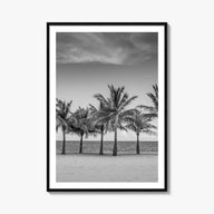 Florida no. 2 black & white photo poster of United States – vertical wall art, unframed print shown in interior mockup