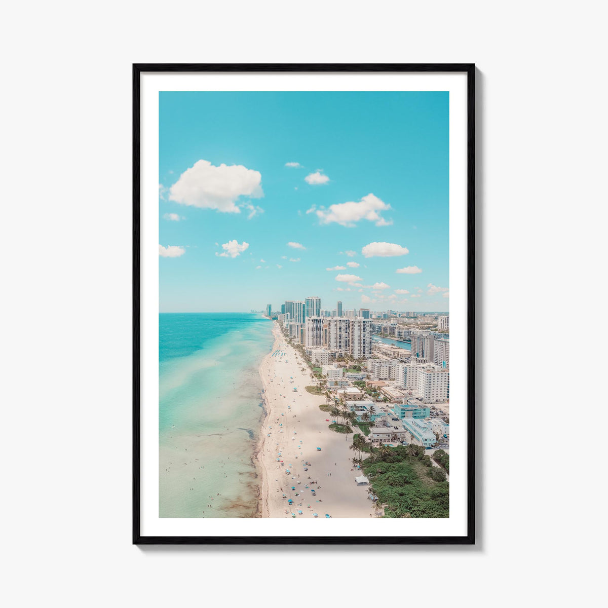 Florida no. 2 colorful photo poster of United States – vertical wall art, unframed print shown in interior mockup