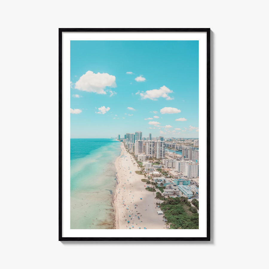 Florida no. 2 colorful photo poster of United States – vertical wall art, unframed print shown in interior mockup