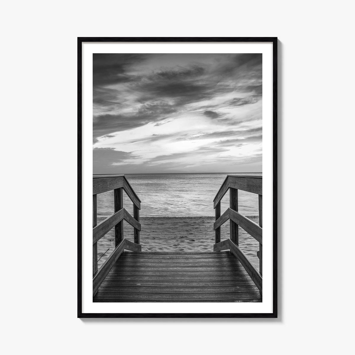 Florida no. 3 black & white photo poster of United States – vertical wall art, unframed print shown in interior mockup