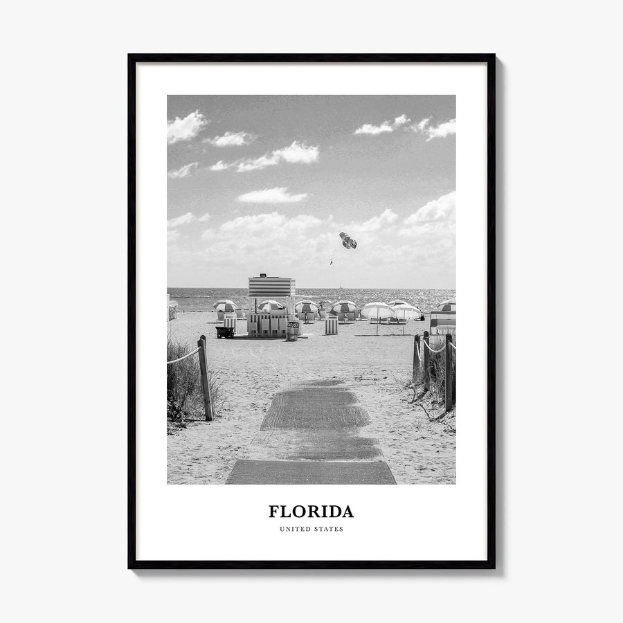 Florida Classic No 1 Poster, framed poster mockup