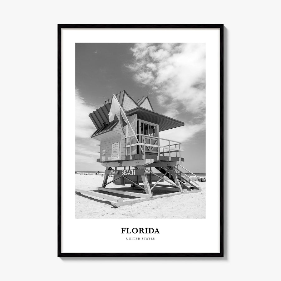 Florida Classic No 2 Poster, framed poster mockup