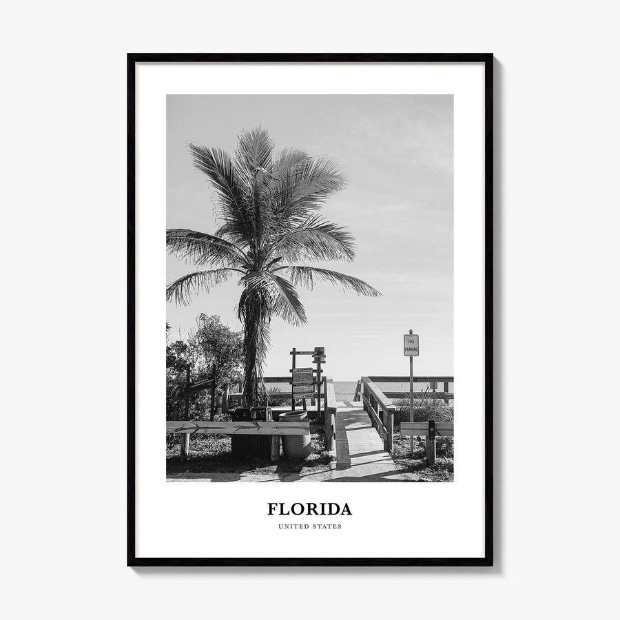 Florida Classic No 3 Poster, framed poster mockup