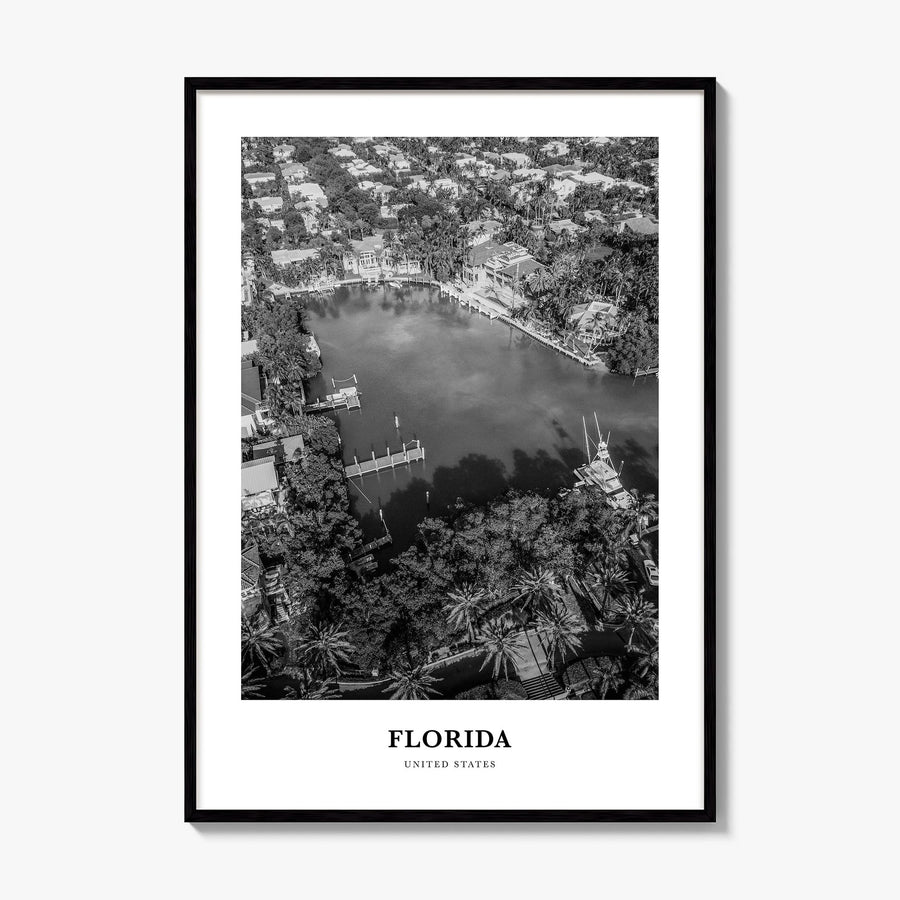 Florida Classic No 4 Poster, framed poster mockup