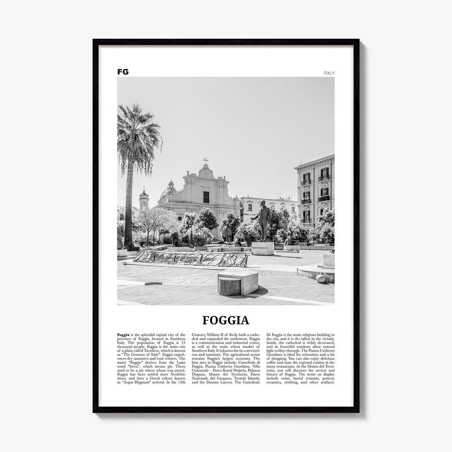 Foggia Newspaper Poster, framed poster mockup