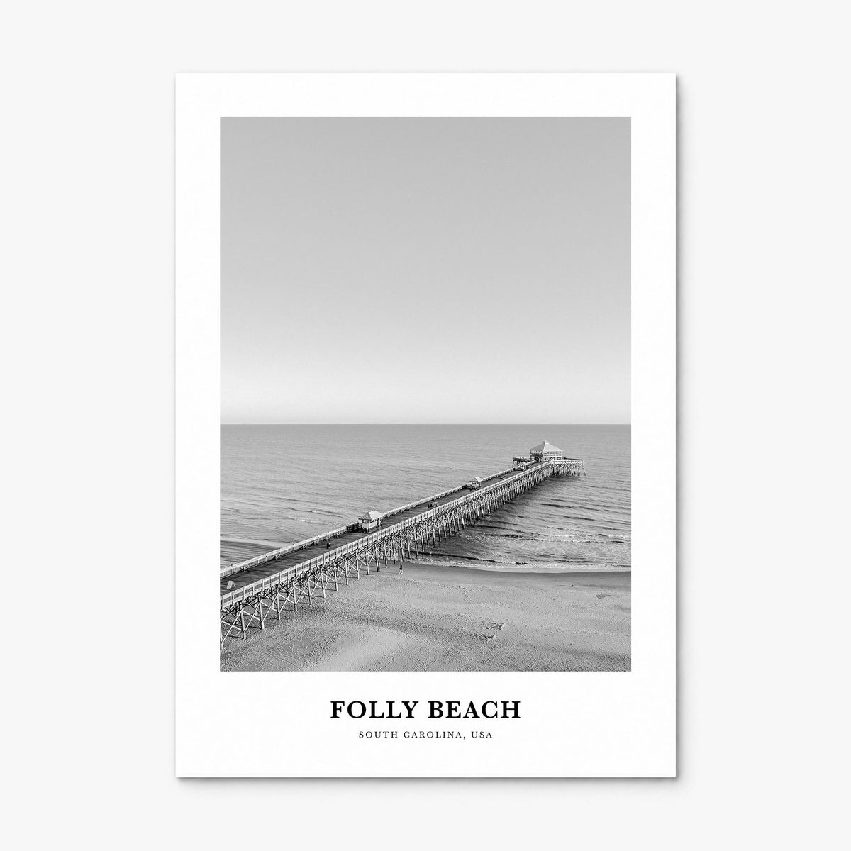 Folly Beach Classic Poster, print only (unframed)