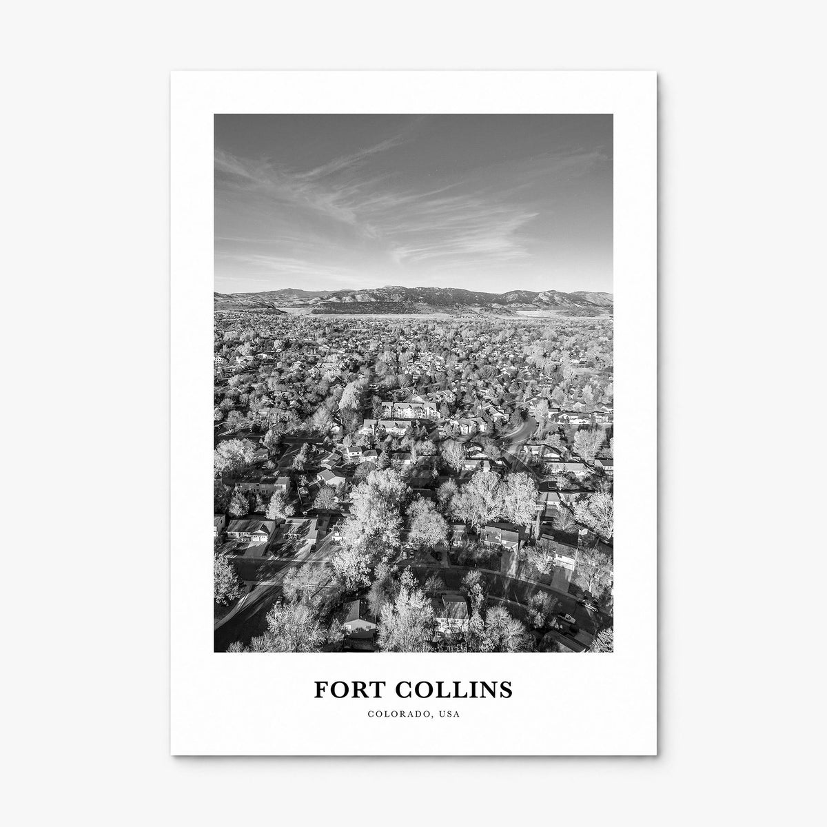 Fort Collins Classic Poster, print only (unframed)