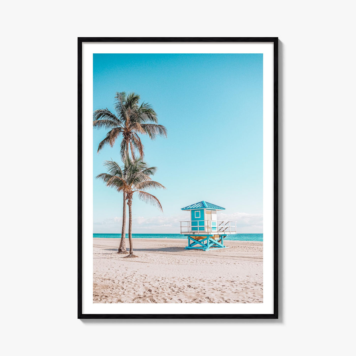 Fort Lauderdale no. 2 colorful photo poster of Florida, USA – vertical wall art, unframed print shown in interior mockup