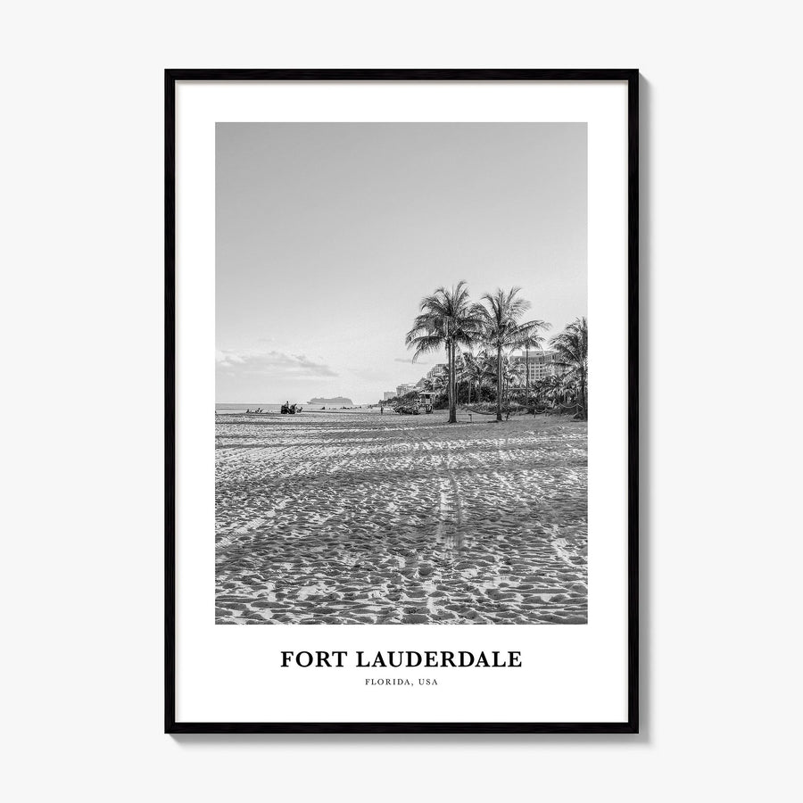 Fort Lauderdale Classic No 1 Poster, framed poster mockup