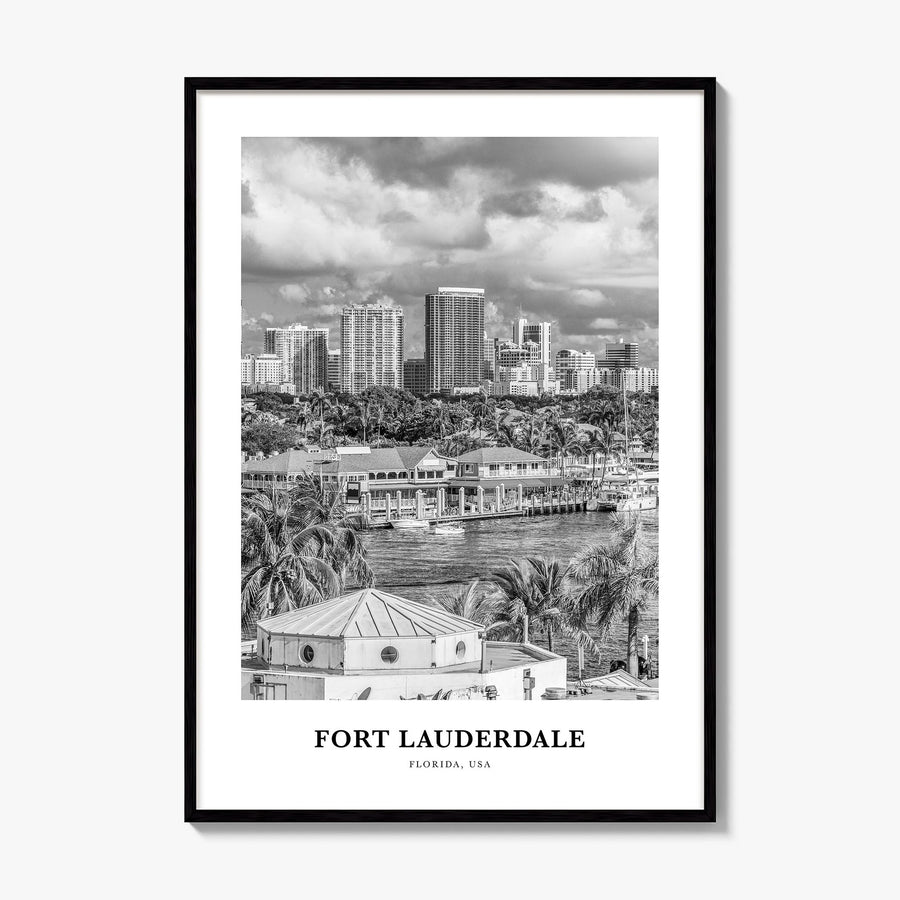 Fort Lauderdale Classic No 2 Poster, framed poster mockup