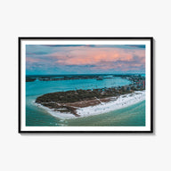 Fort Myers colorful photo poster of Florida, USA – horizontal wall art, unframed print shown in interior mockup