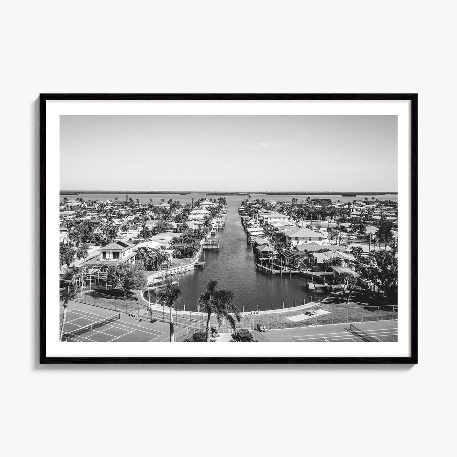 Fort Myers Photo Poster, framed poster mockup, white border