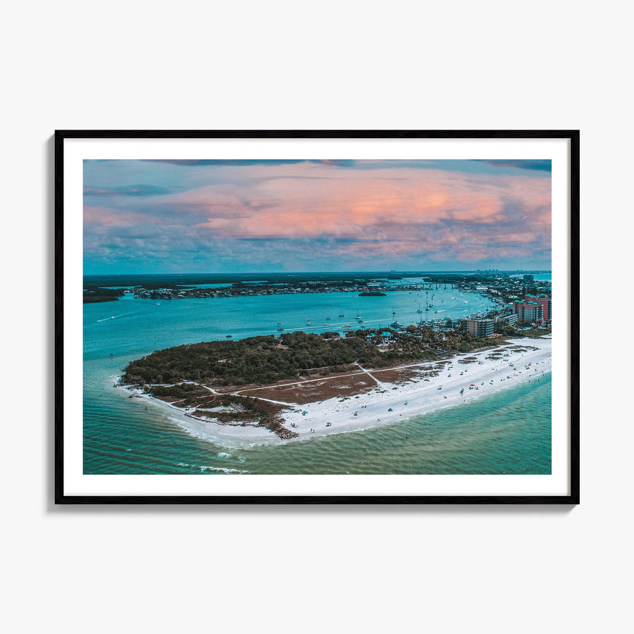 Fort Myers Photo Poster, framed poster mockup, white border