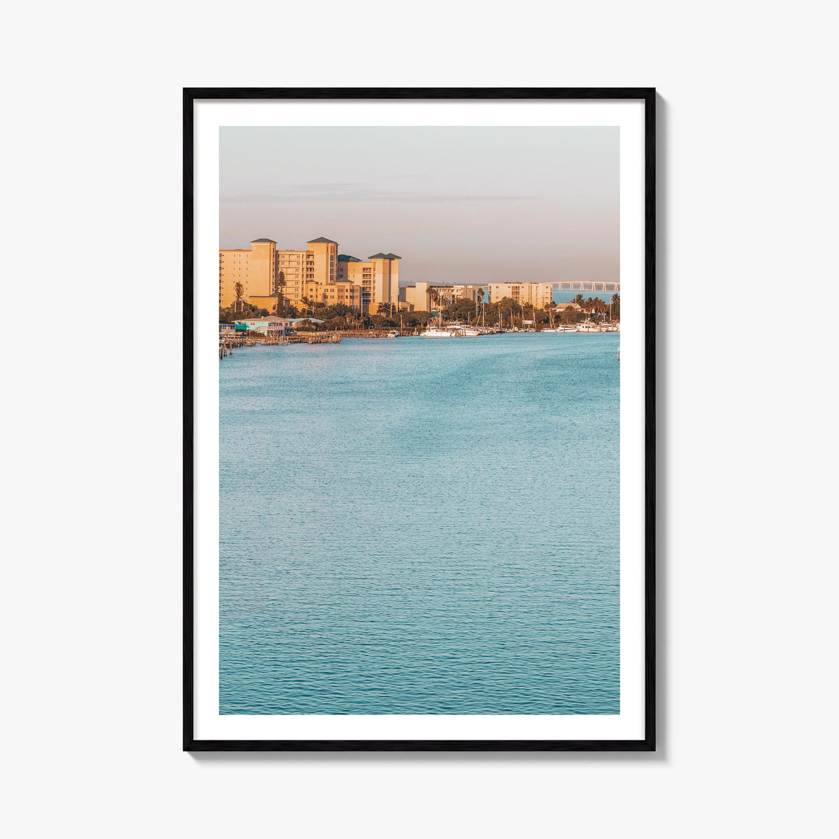 Fort Myers no. 1 colorful photo poster of Florida, USA – vertical wall art, unframed print shown in interior mockup
