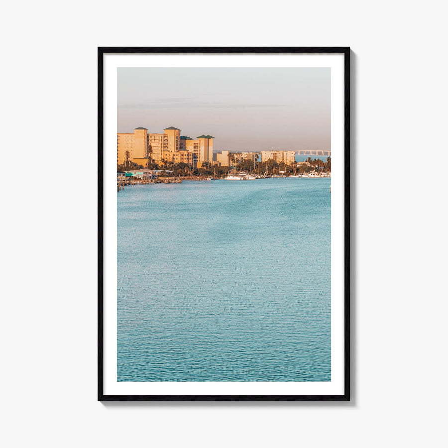 Fort Myers no. 1 colorful photo poster of Florida, USA – vertical wall art, unframed print shown in interior mockup