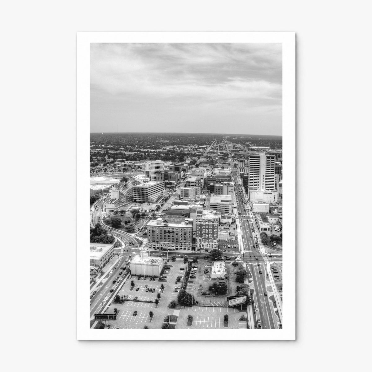 Fort Wayne Photo Poster, print only (unframed), white border