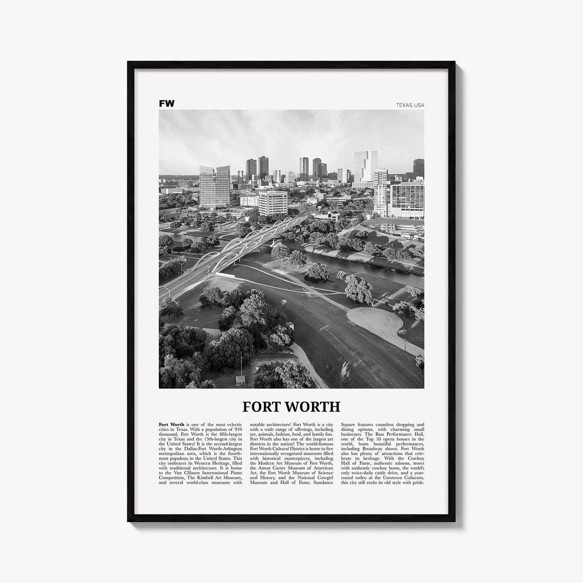 Fort Worth Newspaper No 1 Poster