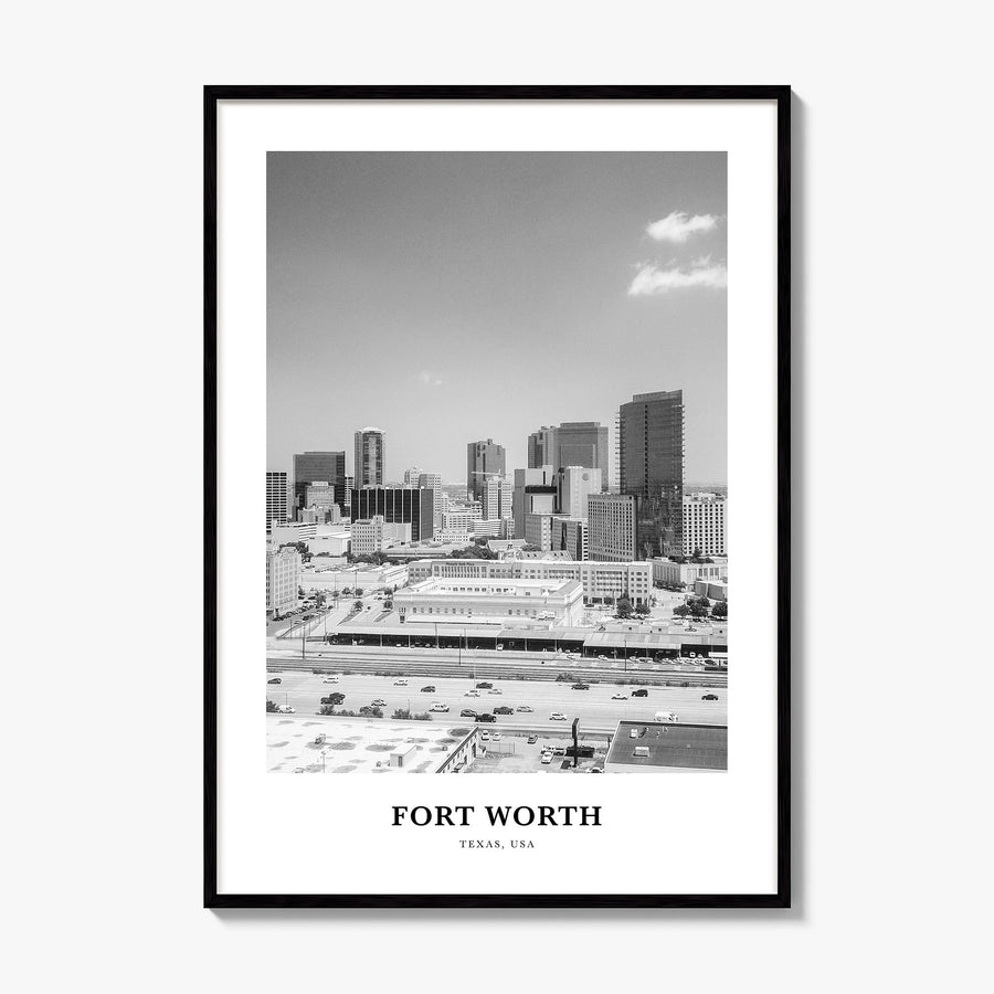 Fort Worth Classic No 2 Poster, framed poster mockup